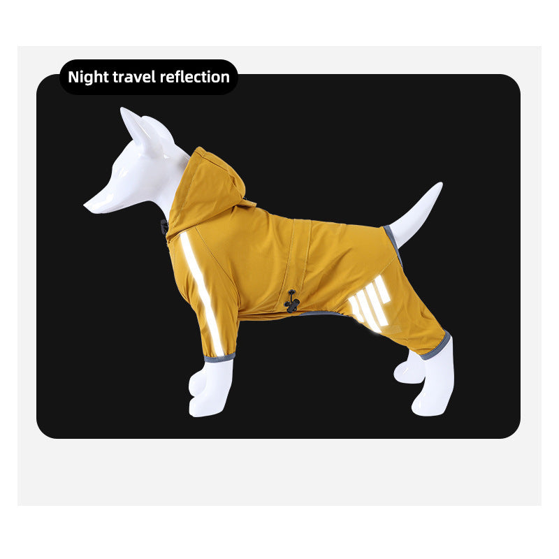 Sily Pet Raincoat Four-legged Raincoat