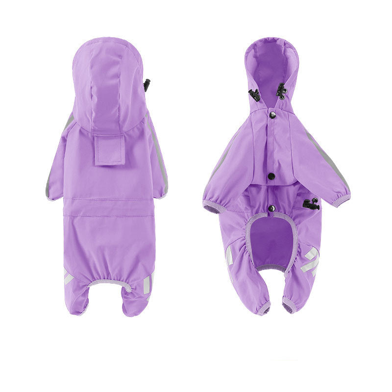 Sily Pet Raincoat Four-legged Raincoat