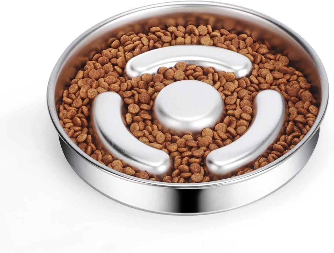 Pet Slow Feeding Bowl Stainless Steel