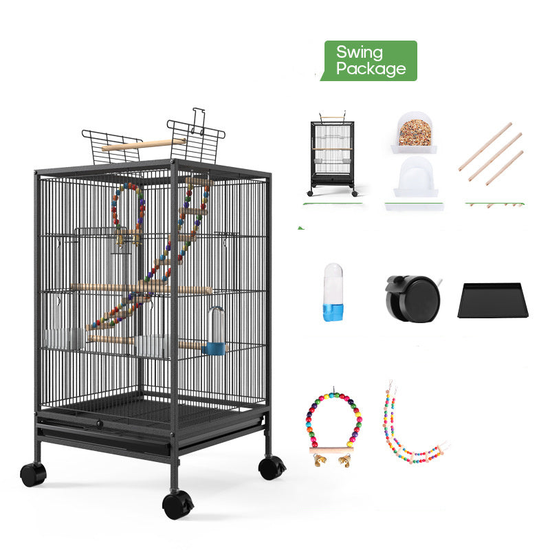 Parrot Xuanfeng Bird Cage With Feeder