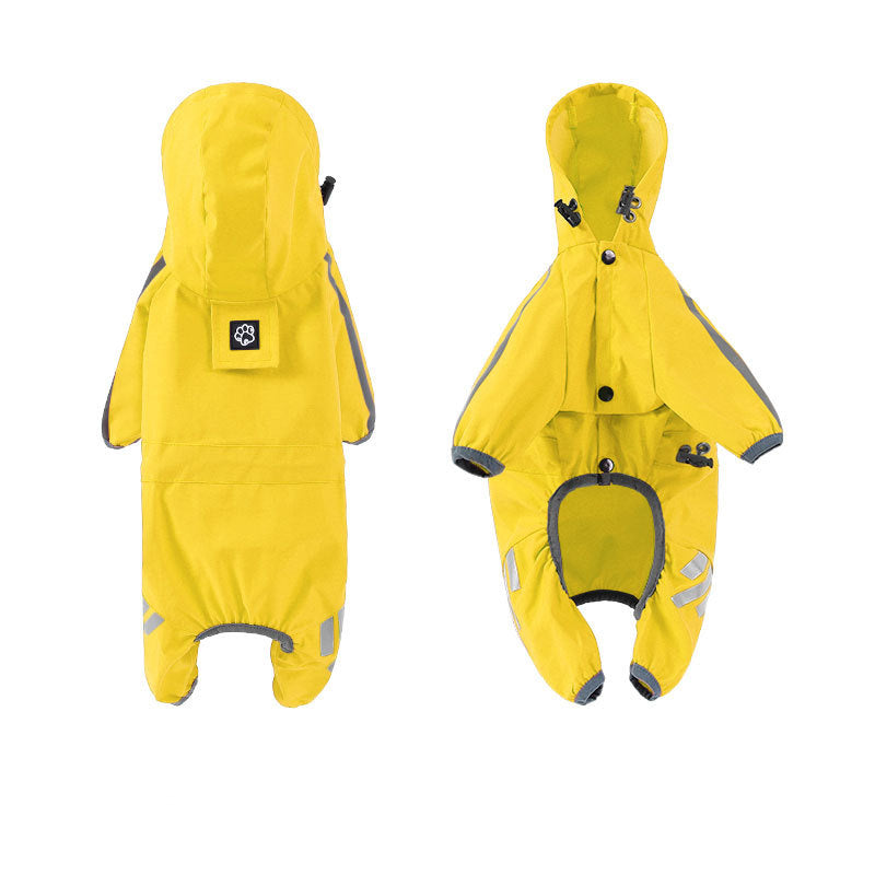 Sily Pet Raincoat Four-legged Raincoat